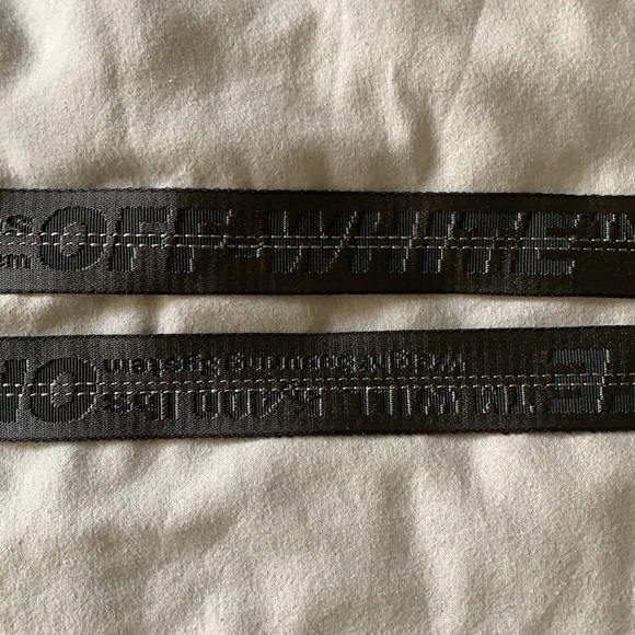 Off-White Black Industrial Long Logo Webbing Belt - Picture 4 of 10